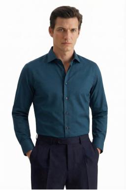 Фото рубашки Shaped Fit Рубашка SEIDENSTICKER, цвет темно-бирюзовый