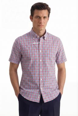 Фото рубашки Прямой силуэт Рубашка SEIDENSTICKER, цвет красный