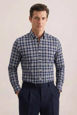 Фото рубашки Shaped Fit Рубашка SEIDENSTICKER, цвет синий