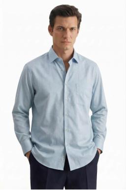 Фото рубашки Прямой силуэт Рубашка SEIDENSTICKER, цвет голубой