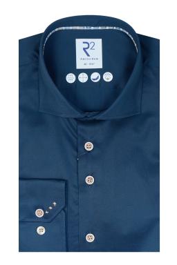 Фото рубашки Приталенный силуэт Рубашка R2, цвет синий