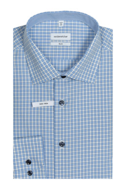 Фото рубашки Полуприлегающий силуэт Рубашка SEIDENSTICKER, цвет голубой