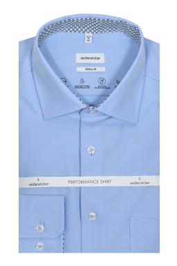 Фото рубашки Прямой силуэт Рубашка SEIDENSTICKER, цвет голубой